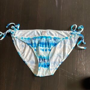 VENUS Blue and White Tie-Dye Bikini Bottom